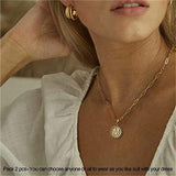 Fashion European and American Double Necklace For Women New Retro Fashion A-Z Letter Necklace First Letter Customized Gift Party daiiibabyyy