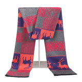 Women's Scarf Winter Christmas Scarf Female Autumn and Winter Korean Version of Wool Knitting Thick Warmth All-match Red Scarf daiiibabyyy