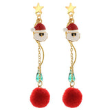 2022 New Christmas Earrings Crystal Snowman Creative Christmas Tree Drop Earrings For Women Girl Party Accessories Jewelry Gifts daiiibabyyy