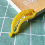 Elegant Banana Shape Hair Clips Sweet Candy Colors Hair Claw Women Girls Ponytail Holder Hairpins Fashion Hair Accessories daiiibabyyy