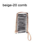 Daiiibabyyy Woman Hair Comb Banana Hairpin Fashion Simple Black Oval PE Plastic Hairpin Vertical Clip Ponytail Holder Hair Accessories