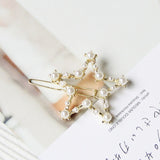Hair Clips for Women Fashionable Light Luxury Geometric Hairpin Pearl Shape Simple Accessories for Women Jewelry Wholesale daiiibabyyy