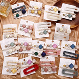 Ins Fashion 1Set Women Girls Elegant Pearls Hair Clips Sweet Headwear Hair Ornament Hairpins Barrettes Hairgrip Hair Accessories daiiibabyyy