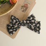 Big Bow Hair Clip Double Layer Butterfly Hairpin Chiffon Floral Knotted Side Clip Top Clip Sweet Vintage Hair Accessories daiiibabyyy
