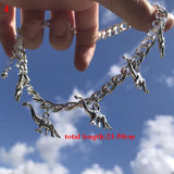 Harajuku Style Jewelry Punk Necklace Individual Clavicle Chain Women Collar Goth Statement Chain Necklace Aesthetic Jewellery daiiibabyyy