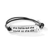 2021 New Engraved Leather Bracelet For Men Black Color customize Stainless Steel Bracelets For Women Men ID Bracelet Gift Party daiiibabyyy