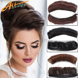 Daiiibabyyy New Hair Enhancing Puffy Bangs Fluffy Hair Pad Hairpin Synthetic False Hair Clip In Black Brown Natural DIY Hair Style
