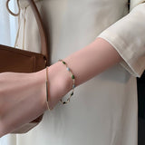 Double-deck Exquisite Retro Bracelet for Women Bead Charm Bracelet Fashion Luxury Jewelry Wholesale daiiibabyyy