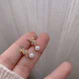 2021 New Temperament Fashion Earrings For Women Luxurious Simulation Pearl Retro Ins Earrings Exquisite Trend Jewelry Gift Party daiiibabyyy