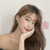 Fashion metal material of the shape of the drip earrings lady small fresh temperament eardrop jewelry SHANGZHIHUA daiiibabyyy