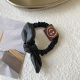 Vintage PU Leather Hair Clips for Women Girls Fashion Geometric Barrettes Headwear Elastic Hair Band Hairpins Hair Accessories daiiibabyyy