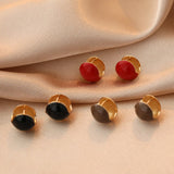 New Classic Copper Ear Buckle Earrings for Women Trendy Gold Color Hollow Circle Earrings Punk Hip Hop Gift Jewelry Accessories daiiibabyyy
