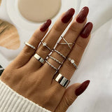 2021 New Retro Star Moon Ring Set Ring For Women European And American Female Joint Ring Ins Fashion Popular Gift Banquet daiiibabyyy