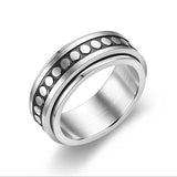 New Fashion Trend Ring For Men 2021 Punk Style Stainless Steel Rotation Free Rotation Compression Accessories Jewelry Gifts daiiibabyyy