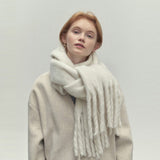 230X45CM Comes with A Warm Atmosphere Scarves Winter Solid Color Cashmere Natural Scarves Women Soft Waxy Warm Long Scarves daiiibabyyy