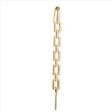 New Ear Needle Wrap Crawler Hook Earrings for Women Surround Auricle Diagonal Stud Copper Inlaid Zircon Piercing Earrings /1 Pc daiiibabyyy
