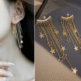 Long Tassel Drop Butterfly Heart Earrings Silver Gold Color 2022 Fashion Hanging Women Earrings Summer Jewelry Girls Party Gift daiiibabyyy