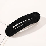 Solid Color Duckbill Clips Duckbill Clips Large All-match Bangs Clips Hair Accessories Fashionable Flocking Hair Clips daiiibabyyy