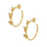 Lost Lady New Fashion Hoop Earrings Butterfly Ring-Shaped Ladies Earrings Jewelry Wholesale Direct Sales daiiibabyyy