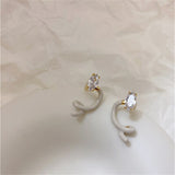 FFLACELL 2021New Korean Multicolor Irregular Twisted Metal Earrings For Women Girls Simple Fashion All-match Party Jewelry Gift daiiibabyyy