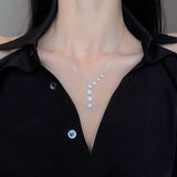 Necklace for Women Light Luxury Crystal Star Necklace Simple Fashion Clavicle Chain New Necklace  Jewelry Wholesale daiiibabyyy