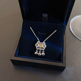 Korean Simple Titanium Steel Butterfly Necklace For Women 2022 New Ins Fashion Trend Clavicle Chain Net Red High-End Accessories daiiibabyyy