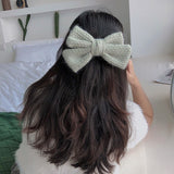 New Fashion Girl Wool Knitted Big Bow Hairpin  Ladies Hair Accessories Knitted Hairpin Hairpin Knitted Hairpin Hair Accessories daiiibabyyy