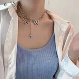 Vintage Butterfly Pendant Necklace for Women Choker Multi Style Chain accessories IGIRL Collar Jewelry Friends Gift Wholesale daiiibabyyy
