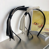 Fashion Spring Summer Hairband For Women Korean Style Elegant Bowknot Hair Accessories Casual Classic Nice Black White Hair Hoop daiiibabyyy