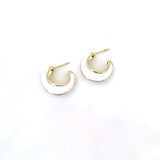 Lost Lady New Fashion Semicircle Oil Dripping Earrings Ladies Alloy Earrings With The Same Type of Jewelry Wholesale daiiibabyyy