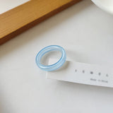 2021 New Sweet Candy Color Ring For Women Ins Simple Small Fresh Fashion Ring Cute Girl Index Finger Ring Gift Banquet daiiibabyyy