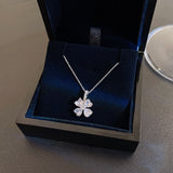 Korean Simple Titanium Steel Butterfly Necklace For Women 2022 New Ins Fashion Trend Clavicle Chain Net Red High-End Accessories daiiibabyyy