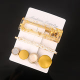 Ins Fashion 1Set Women Girls Elegant Pearls Hair Clips Sweet Headwear Hair Ornament Hairpins Barrettes Hairgrip Hair Accessories daiiibabyyy
