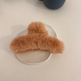 Fashionable Hair Clip Simplicity Plush Catch Clips Shark Clips Catch The Back Of The Head Hair Catch Shark Clip Hair Accessories daiiibabyyy