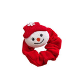 Flannel Large Intestine Hair Tie Creative Cartoon Hair Ring Christmas Ponytail Holders Christmas Velvet Women Hair Accessories daiiibabyyy
