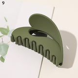 New Korean Fall And Winter Milk Tea Color Brown Acrylic Hair Claws Clips Multicolored Geometrical Matte Hair Clip Accessories daiiibabyyy