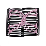 Vintage Creative Magic Hair Comb Elastic Rope Disc Hair Clip For Women Headwear Hair Comb Hair Clip Fashion Hair Accessoriees daiiibabyyy