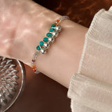Daiiibabyyy Bohemian Handmade Colorful Crystal Beaded Bracelet For Women Personality New Simple Fashion Ethnic Jewelry