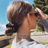 Daiiibabyyy Oversize Scrunchies Elastic Hair Ties Women Girls Big Silk Hair Bands Satin Hair Rubber Bands Ponytail Holder Hair Accessories