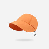 Daiiibabyyy Wide Brim Fisherman Sun Hat Portable Foldable Beach Hats for Women Summer Quick-drying Visors Adjustable Drawstring Cap Gorras
