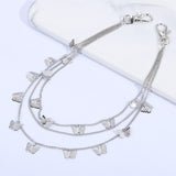 Daiiibabyyy Punk Street Butterfly Belt Waist Chain Women Pants Skirt Chain Multi Layer HipHop Hook Trousers Keychain Pendant Street Jewelry