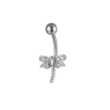 Chain Belly Button Ring Dangle Navel Piercing Ring Snake Belly Ring Zircon Navel Ring Body Piercing Jewelry Umbilical Pircing daiiibabyyy