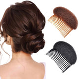 Daiiibabyyy 1Pcs Women Fashion Hair Styling Women Fashion Portable Sponge Clip Stick Bun Braid Tool Hair Accessories Modelling Fluffy