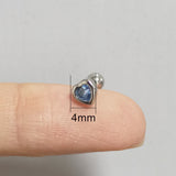 Daiiibabyyy Mini Colorful Heart Ear Cartilage Piercing Lobe Stud Earring for Women Y2k Accessories Tragus Rook Helix Flat Ear Jewelry KAE312