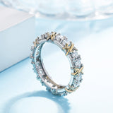 Daiiibabyyy Spain US New In Aesthetic Gift Zircon Rings For Couple Unisex Lgbt Fashion Jewelry Accessories X Cross Gothic Free Shipping
