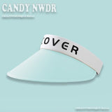 Daiiibabyyy Technology Sunscreen Series Big Cover Printing Empty Top Visor Cap Women Summer Breathable Headband Cap Ice Silk Cold Sun Cap