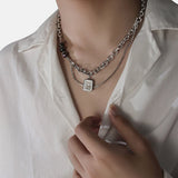Daiiibabyyy Width 4MM 316L Stainless Steel Imperial Chain Necklace Fashion Man Necklace Hip Hop Rock Jewelry Men's Chain Wholesale