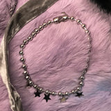 Daiiibabyyy Vintage Exquisite Star Charms Pendant Necklaces Trendy Jewelry Cool Y2k Shiny Crystal Star Chains Choker for Women Party