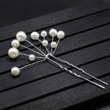 Daiiibabyyy 3 Pcs Wedding Hairpins Bridal Pearl Flower Crystal Hair Pins Bridesmaid Gift Hairdressing Metal Women Girl Hair Accessories