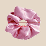 Daiiibabyyy New Hair Scrunchie Satin Headband for Women Solid Color Hair Rope Elastic Hair Rings Girls Hair Accessories Korean Headwear